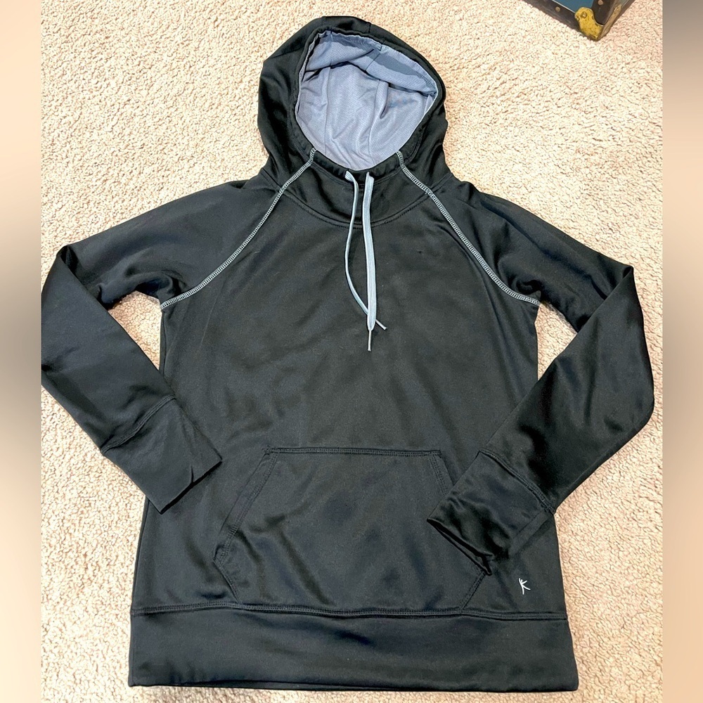 Women's DANSKIN long sleeve black hoodie